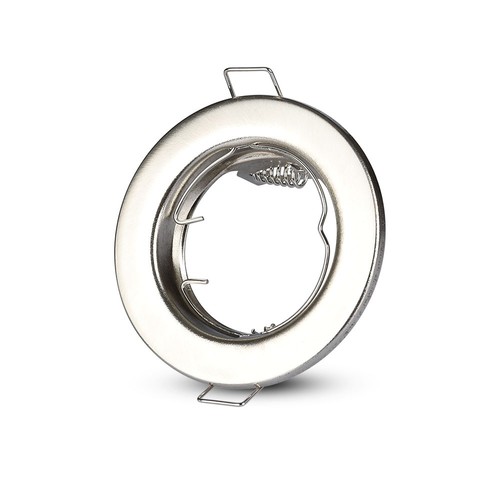 2-pack GU10 downlight-kit - Rund, satin nickel, hål: Ø6,5 cm, mått: Ø8 cm