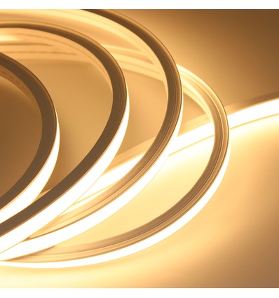 10m 10W/m AnyCut Neon Flex 10x10 Varmvit LED-strip - 24V DC, inget klippavstånd