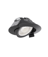 7W Ø8,3cm DimToWarm+CCT infälld spotlight dimbar RA96 - Hål: Ø6,8 cm, Svart