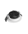7W Infälld spotlight RA96, DimToWarm+CCT, Dimbar - Hål: Ø6,8 cm, Mått: Ø8,3 cm, Vit kant