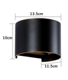 6W Vägglampa - IP65, Rund, RGB + CCT Tuya, Svart, Upp/ned, Justerbar, Inne / ute, Inkl. ljuskälla
