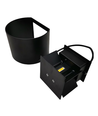 6W Vägglampa - IP65, Rund, RGB + CCT Tuya, Svart, Upp/ned, Justerbar, Inne / ute, Inkl. ljuskälla