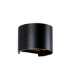 6W Vägglampa - IP65, Rund, RGB + CCT Tuya, Svart, Upp/ned, Justerbar, Inne / ute, Inkl. ljuskälla