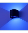 6W Vägglampa - IP65, Rund, RGB+CCT, Zigbee, svart, upp/ner, justerbar, inomhus / utomhus, inkl. ljuskälla
