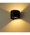6W Vägglampa - IP65, Rund, RGB+CCT, Zigbee, svart, upp/ner, justerbar, inomhus / utomhus, inkl. ljuskälla
