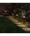 2,5W SOLARA FUNGI LED trädgårdslampa, 3,7V - 200lm, IP44, 2700K, laddningsbar, svart