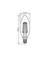E14 6W LED kronljus - Filament, 806lm, 3000K, 360 grader, flicker free, ersätter 60W