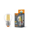 E27 6W LED filament klotlampa - G45, 806lm, 3000K, 360 grader