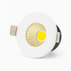 2W Ø3,8cm Focu38 möbelspotlight infälld RA92 - 12V DC, Hål: Ø3,5 cm, Mått: Ø3,8 cm, Mattvit