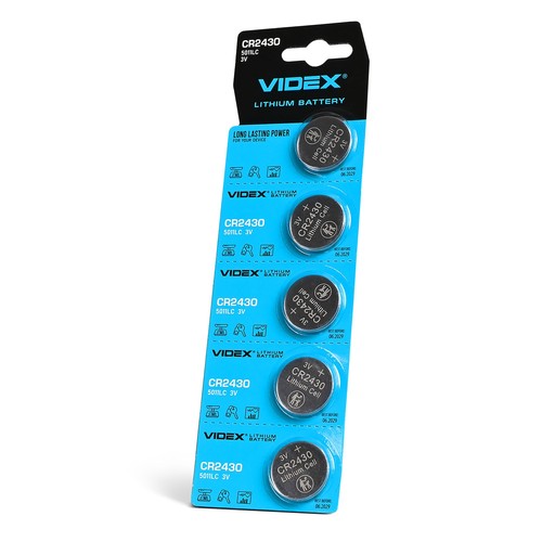 5-pack CR2430 litiumbatterier
