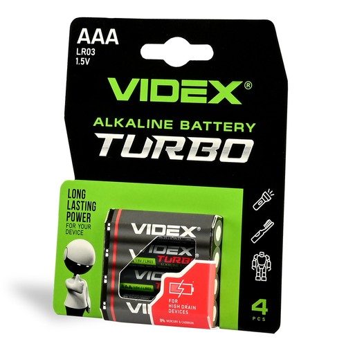 4 st. LR03T/AAA - Alkaliskt batteri