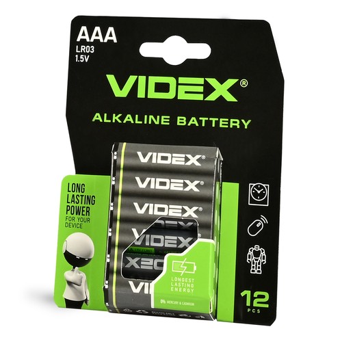 12 st LR03/AAA - Alkaliskt batteri