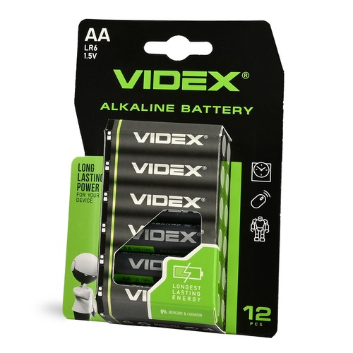 12 st LR6/AA - Alkaliskt batteri