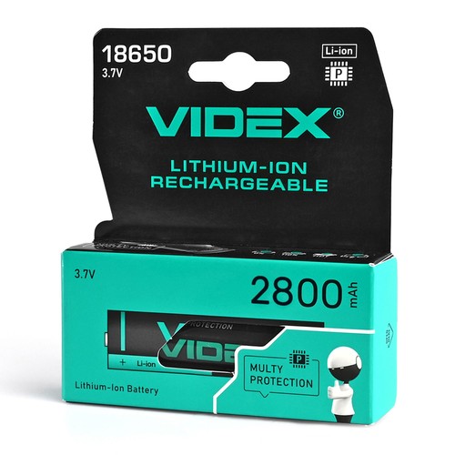 Litiumjonbatteri - 18650-P 2800mAh, med termiskt skydd