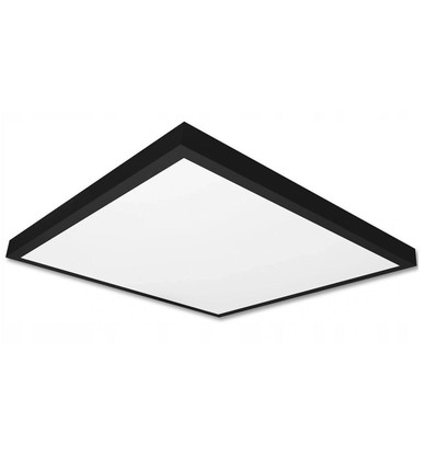 60x60 LED-panel, 40W - 80lm/W, inbyggd i svart ram