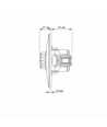 600W LED dimmer för europadosa - 15-600W, vit