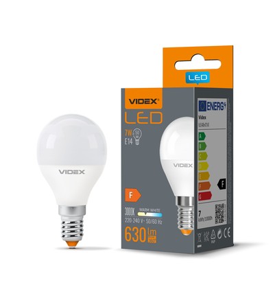 E14 7W LED klotlampa - G45, 700lm, 3000K, ersätter 50W