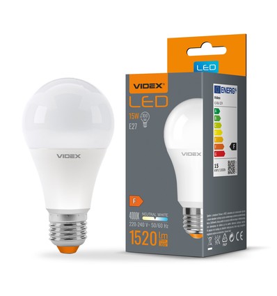 E27 15W LED lampa - A65, 1520lm, 4000K, flicker free