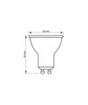 GU10 5W LED lampa - 420lm, MR16, 3000K, 120°, flicker free