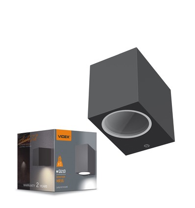 GU10 vägglampa för fasadbelysning - IP54 utomhus, aluminium, utan ljuskälla