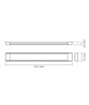 60cm 27W komplett LED-armatur - 4000K, vit, 3550 lumen