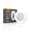 15W LED tak/vägglampa Bulkhead - IP65, 5000K, 19x19cm, vit kant, IK07, utomhus/våtrum