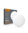 30W LED sensorlampa med nödbelysning - Justerbar watt/CCT, IP44, 3000lm, inbyggt batteri, vit kant