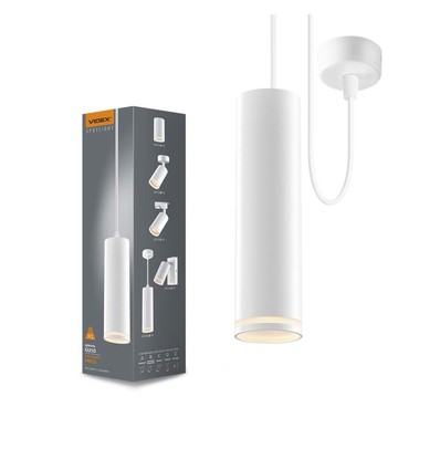 GU10 pendel spot - Vit, Ø6cm, aluminium, utan ljuskälla