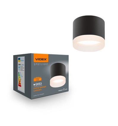 GX53 Takspotlight - Utanpåliggande, utan ljuskälla