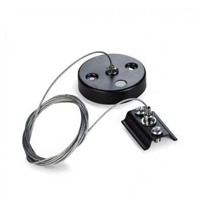 Wireupphäng för 1-fas skena - Svart