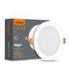 6W LED infällnadspanel - 4000K, 120°, Hål: Ø9,5-10 cm, Mått: 11,8 x 11,8 cm