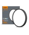 24W LED taklampa, svart - 2000lm, 4000K, IP20, 26,4 x 26,4 cm, inkl. ljuskälla