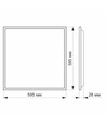 60x60 LED panel, 40W - 110lm/W, 4000K, flicker free, IP20 inomhus