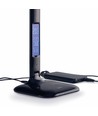 5W LED dimbar skrivbordslampa - Svart, 3-stegs CCT, display med klocka/temp, touch-styrning