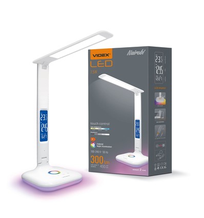 Nairobi bordslampa - LED, dimbar, vit, 230V, 490lm, 7,5W