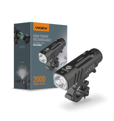 20W LED cykellampa - 5000K, svart