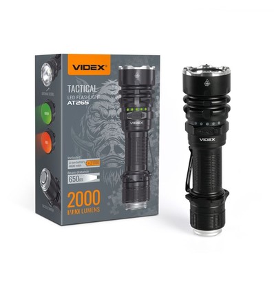 Taktisk LED-ficklampa - kallvit