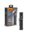 LED ficklampa, uppladdningsbar - Magnetisk, 1000lm, USB-C, Roterbar, Vit+rött ljus