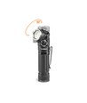 LED ficklampa, uppladdningsbar - Magnetisk, 1000lm, USB-C, Roterbar, Vit+rött ljus