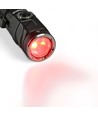 LED ficklampa, uppladdningsbar - Magnetisk, 1000lm, USB-C, Roterbar, Vit+rött ljus