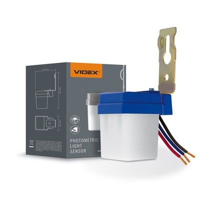 6A skumringsrelä / ljussensor - IP44, för vägg och tak, automatisk ljusstyrning