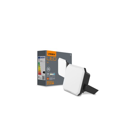 10W LED strålkastare - 95lm/W, IP65, 5000K, svart, utomhus