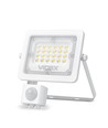 10W LED strålkastare med sensor - 100lm/W, IP65, 5000K, svart