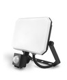 30W LED strålkastare med sensor - 5000K, IP65, svart, PIR rörelsesensor, utomhus