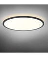 44W LED taklampa med backlight - Ø50cm, IP54, svart, 3-CCT, 109lm/W, inkl. ljuskälla