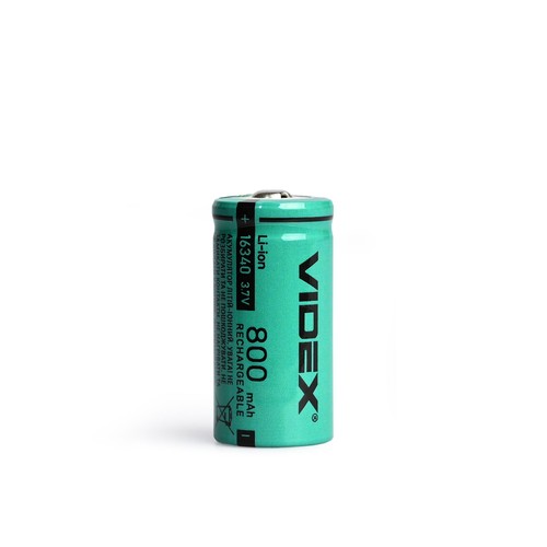 16340 litiumjonbatteri - 800mAh, utan termiskt skydd