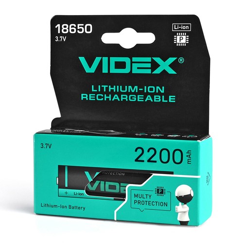 18650-P litiumjonbatteri - 2200mAh, med termiskt skydd