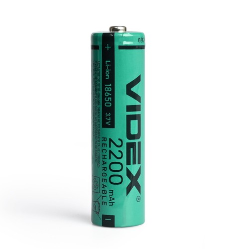 18650 litiumjonbatteri - 2200mAh, utan termiskt skydd