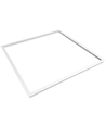 Inbyggnadsram för 60x60 LED-panel - Levereras monterad, passar till Troldtekt utan anpassning, vit kant
