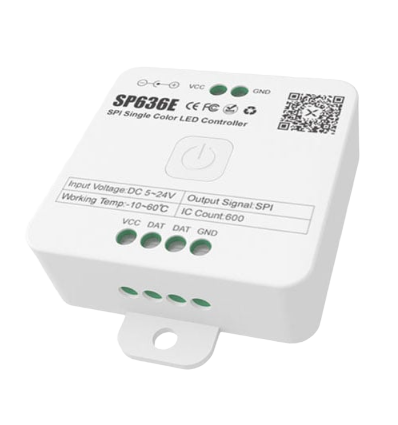 Löpande ljus SPI strip controller - RF, 12V/24V